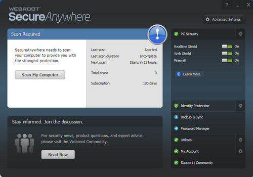 Webroot SecureAnywhere AntiVirus 