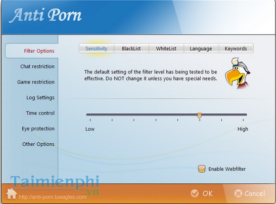 Anti Porn parental controls