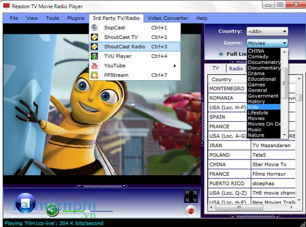 Readon TV Movie Radio Player