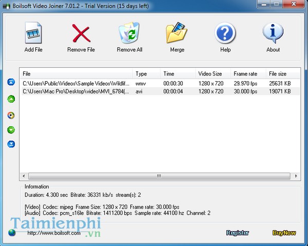 Boilsoft Video Joiner