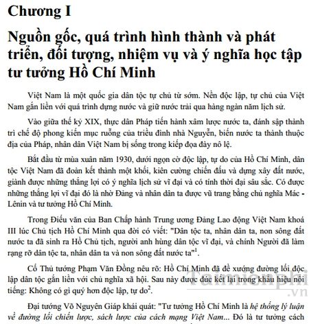 Giáo trình tư tưởng Hồ Chí Minh giao trinh tu tuong ho chi minh