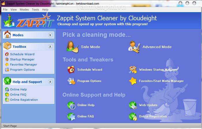Zappit System Cleaner