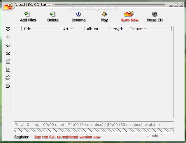 Visual MP3 CD Burner