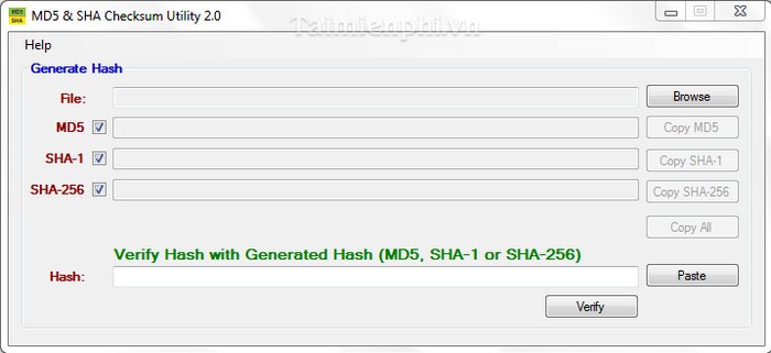 download MD5 SHA Checksum Utility