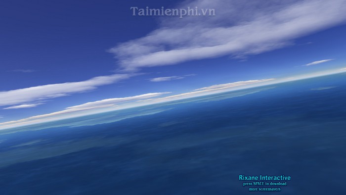 Flight Over Sea 3D Screensaver