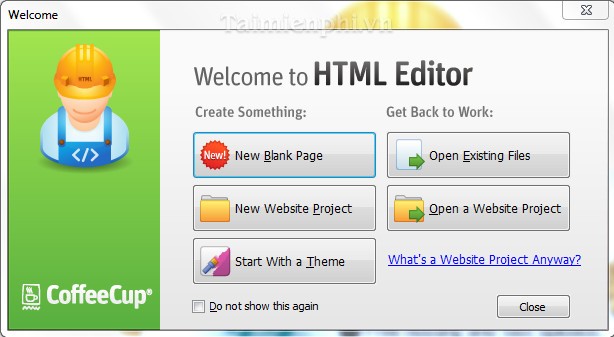 CoffeeCup Free HTML Editor