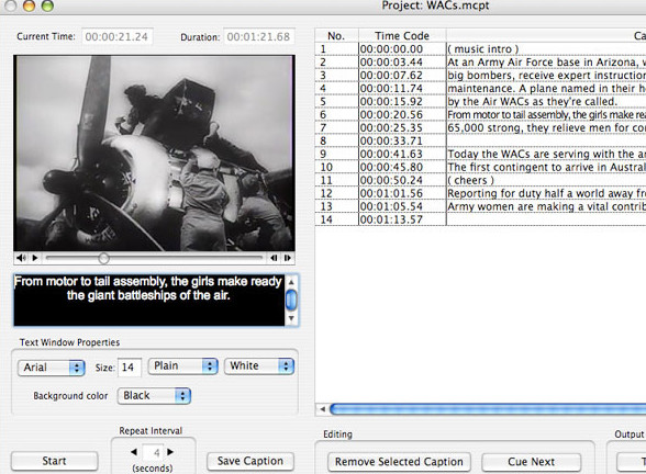 MovCaptioner for Mac