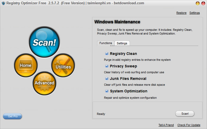 Registry Optimizer Free