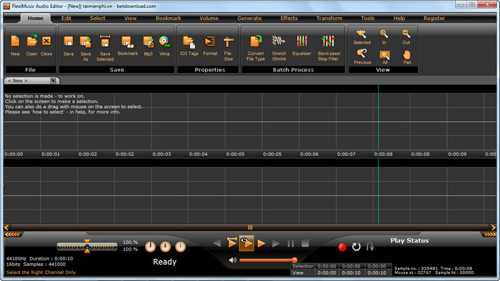 FlexiMusic Audio Editor