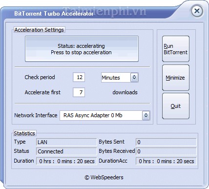 Bittorrent turbo accelerator