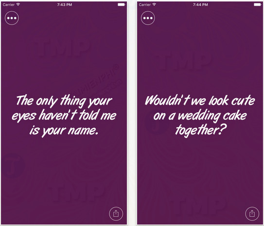 pickup lines pick up cho iphone