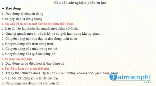 1001 cau hoi trac nghiem vat ly