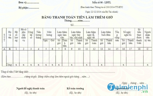 bang thanh toan tien lam them gio