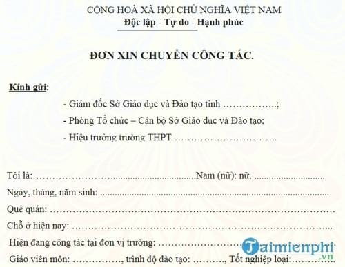 don de nghi chuyen cong tac