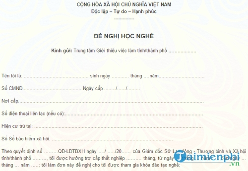 don de nghi hoc nghe