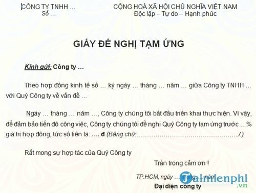 giay de nghi tam ung hop dong