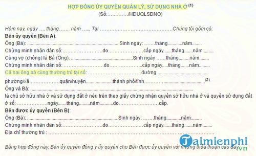 hop dong uy quyen quan ly su dung nha o