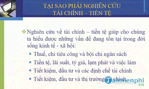 ly thuyet tai chinh tien te