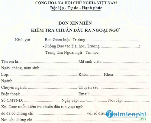 mau don xin mien kiem tra chuan dau ra tin hoc