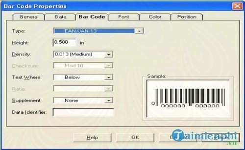 phan mem tao ma vach matrix label