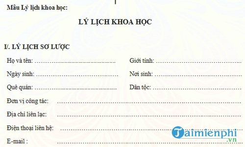 so yeu ly lich khoa hoc