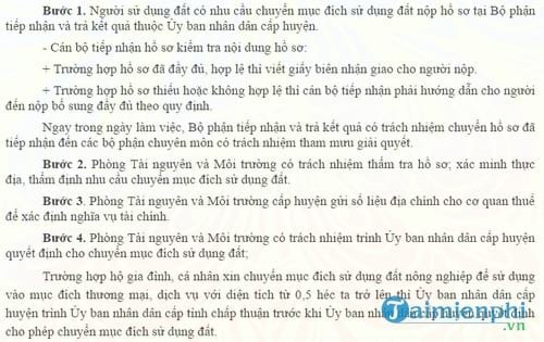 thu tuc chuyen doi muc dich su dung dat