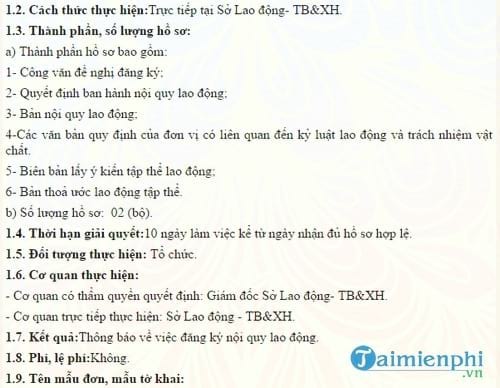 thu tuc dang ky noi quy lao dong