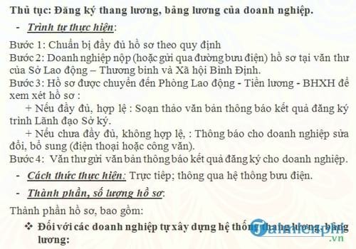 thu tuc dang ky thang luong bang luong