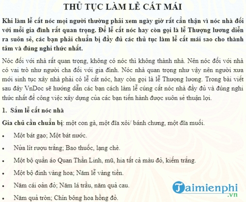 thu tuc lam le cat mai