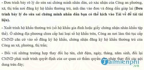 thu tuc sua sai chung minh nhan dan