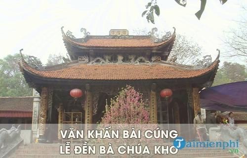 van khan cung tai den ba chua kho