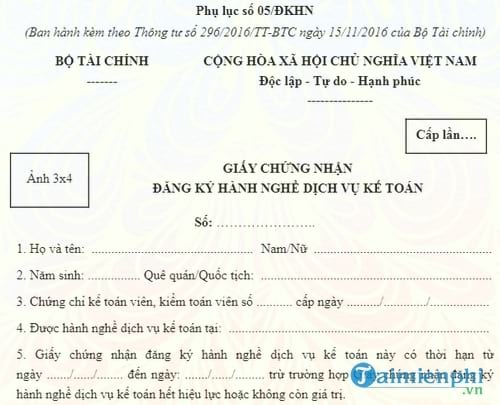 mau giay chung nhan dang ky hanh nghe dich vu ke toan