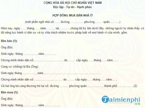 mau hop dong mua ban mot phan ngoi nha