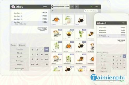 phan mem quan ly va kinh doanh quan bar cafe nha hang izisell