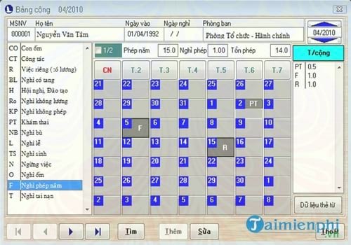 phan mem tinh luong ocean hrp