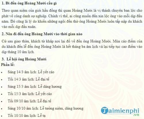 van khan cung tai den ong hoang muoi