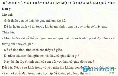 bai van mau ke ve mot thay giao hay mot co giao ma em quy men