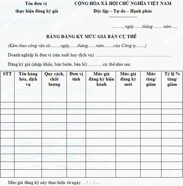 mau bang dang ky muc gia ban cu the