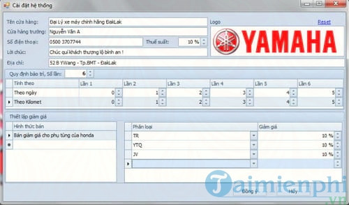 phan mem quan ly phu tung oto xe may qric