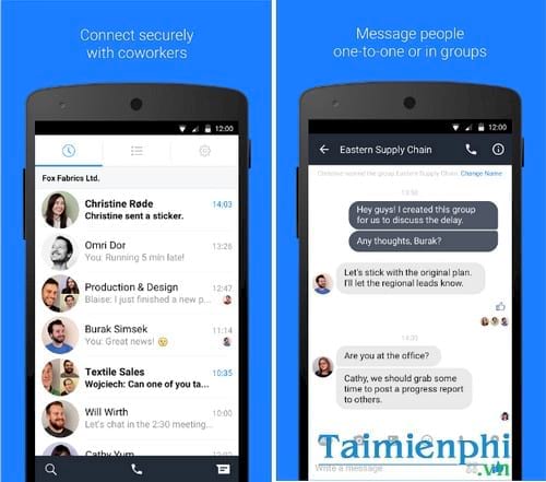 work chat by facebook