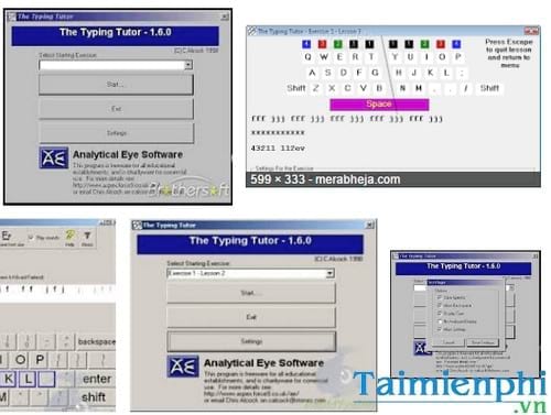 analytical eye typing tutor