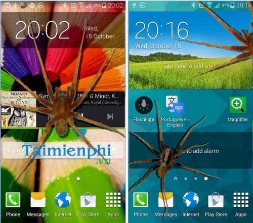 nhen bo tren dien thoai