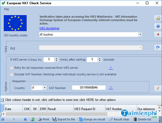european vat check service