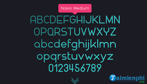 font nokio