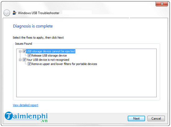windows usb troubleshooter