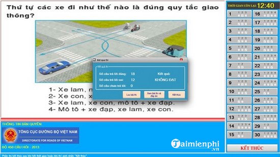 450 cau ly thuyet sat hach oto