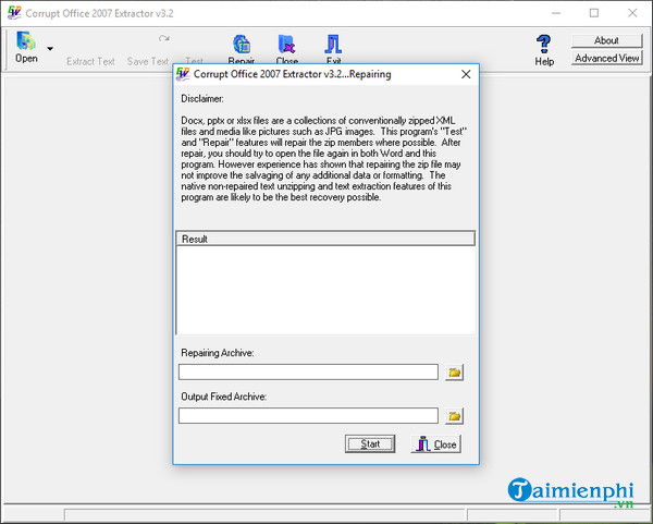 corrupt office 2007 extractor