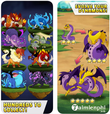 dynamons evolution cho ios
