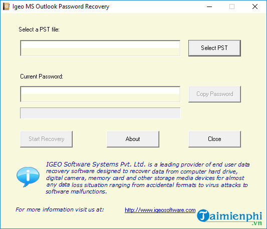 igeo ms outlook password recovery