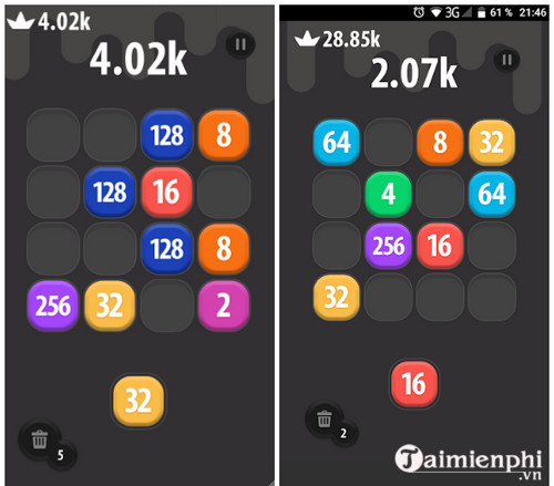 2048 number puzzle game